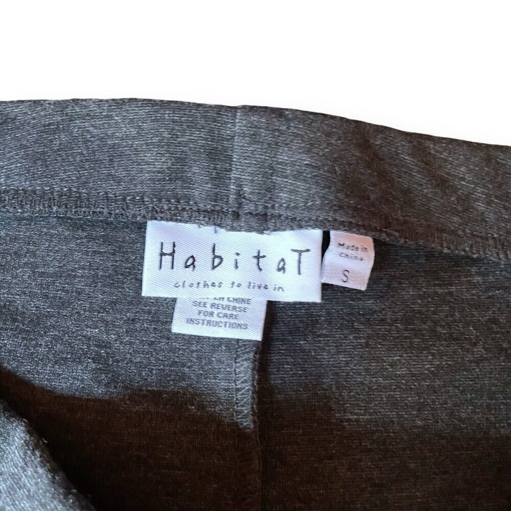 Habitat Womens Pant Sz Small Charcoal Gray Ponte Knit Pull On Ankle Straight Leg - Picture 7 of 7